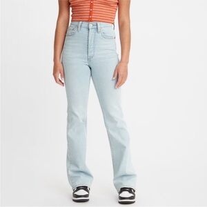 Levi's Ribcage Boot Jeans Light Wash Ultra High Rise - 26